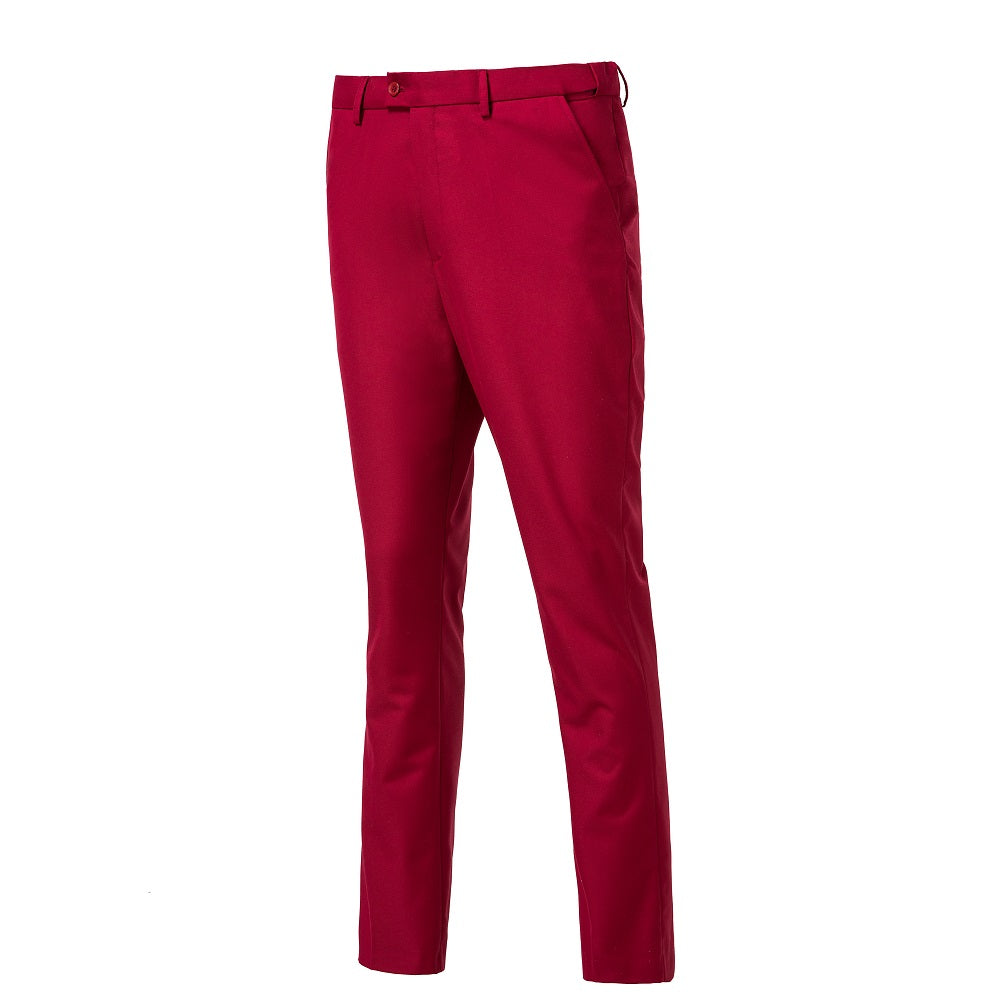 Red Men's Pants for Party, Wedding and Business Yuanlu