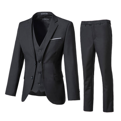 Two Button Wedding 3 Pieces Slim Fit Men Suits (MORE COLORS+) Yuanlu