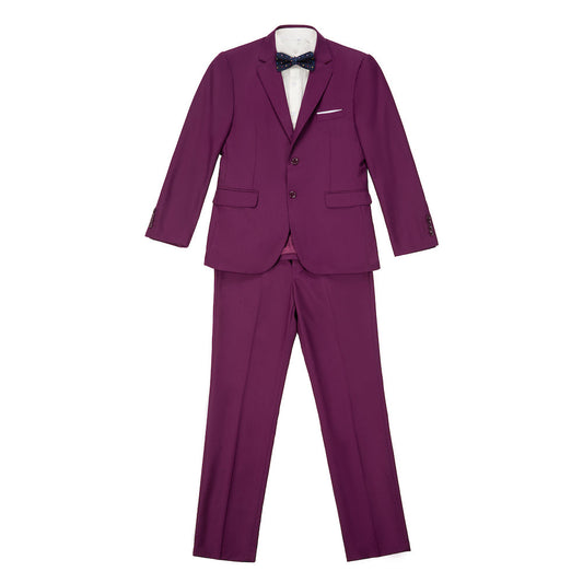 Purple Two Button Wedding 3 Pieces Slim Fit Men Suits Yuanlu