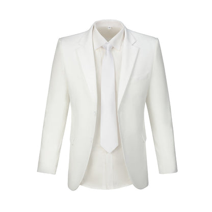 Ivory Two Button Wedding 3 Pieces Slim Fit Men Suits Yuanlu