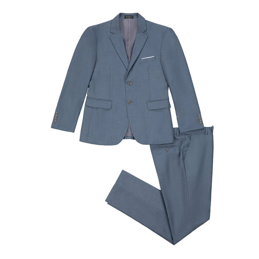 Denim Blue Two Button Wedding 2 Pieces Men's Suits Jacket+Pants Yuanlu