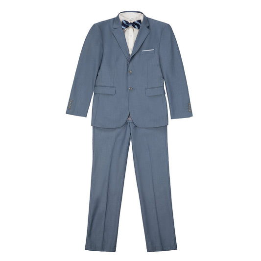 Denim Blue Two Button Wedding 3 Pieces Slim Fit Men Suits Yuanlu