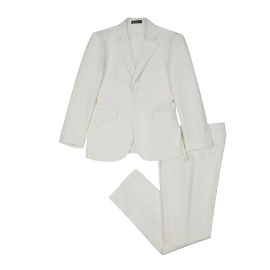 Ivory Two Button Wedding 2 Pieces Men's Suits Jacket+Pants Yuanlu