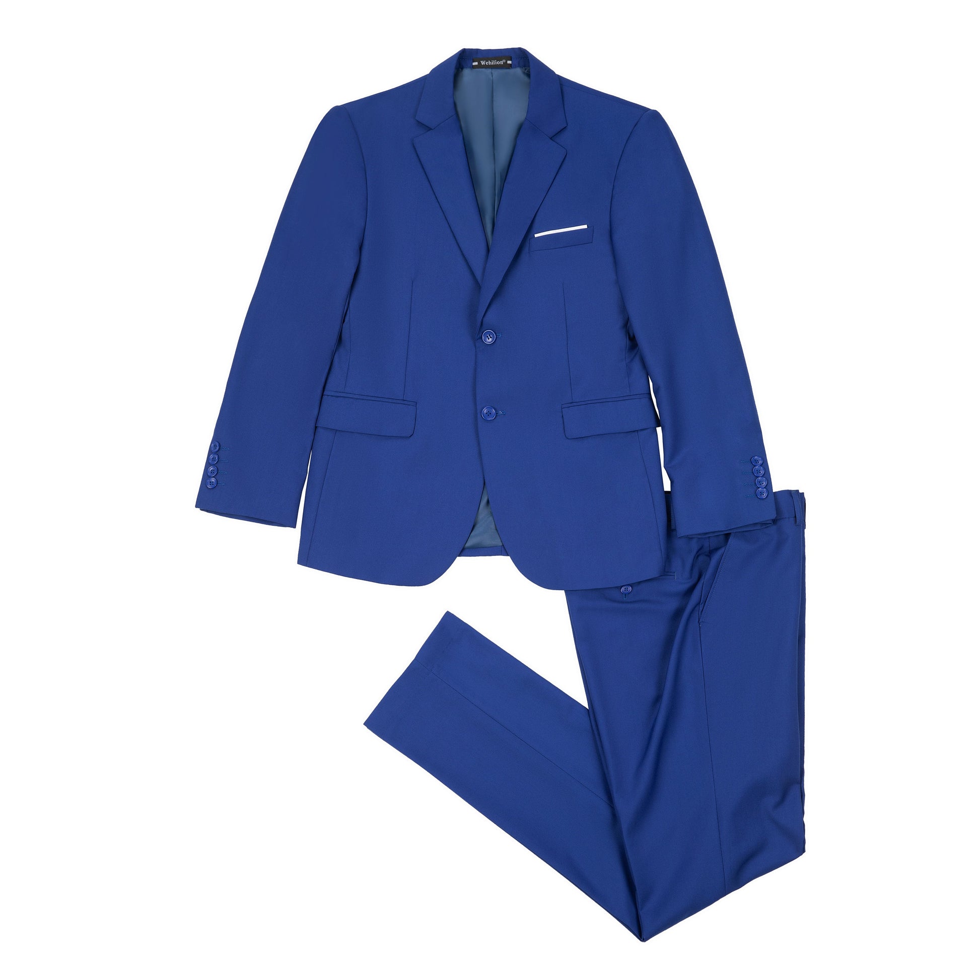 Royal Blue Two Button Wedding 2 Pieces Men's Suits Jacket+Pants Yuanlu