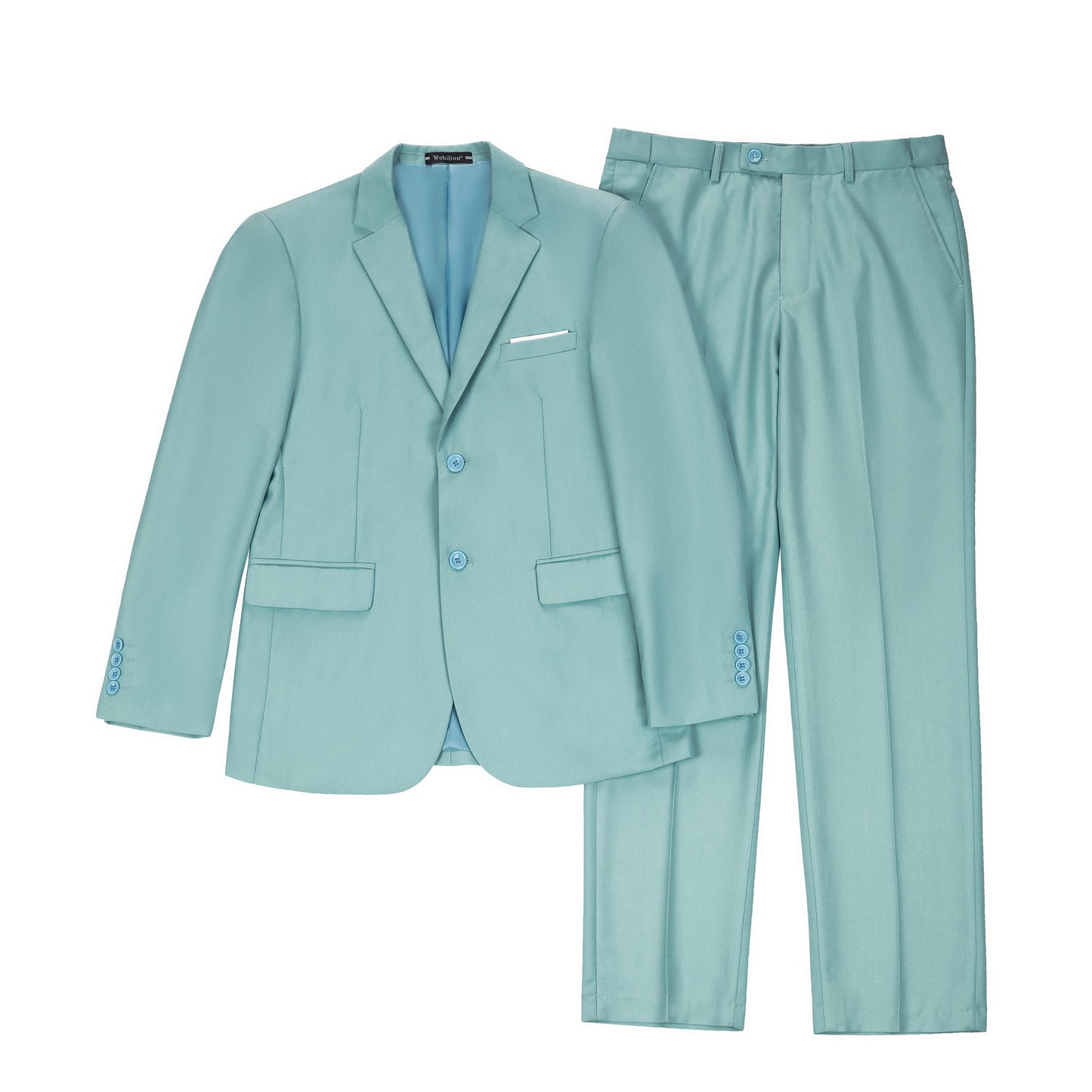 Mint Green Two Button Wedding 2 Pieces Men's Suits Jacket+Pants Yuanlu