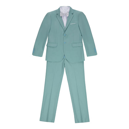 Mint Green Two Button Wedding 3 Pieces Slim Fit Men Suits Yuanlu