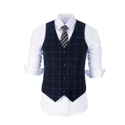 Plaid Men's 3 Piece Slim Fit Suit Set (MORE COLORS+) Yuanlu