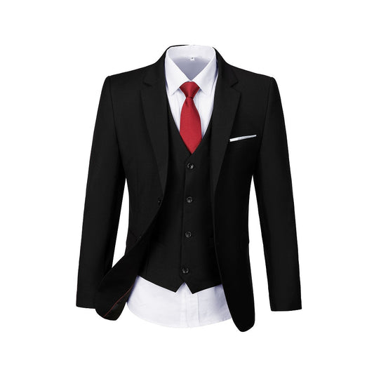 Black Men's Two Button Blazer for Party, Wedding and Business Yuanlu