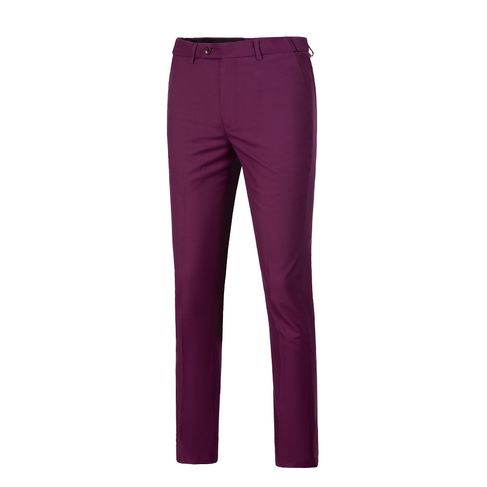 Purple Men's Pants for Party, Wedding and Business Yuanlu