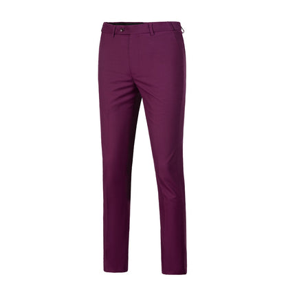 Purple Men's Pants for Party, Wedding and Business Yuanlu