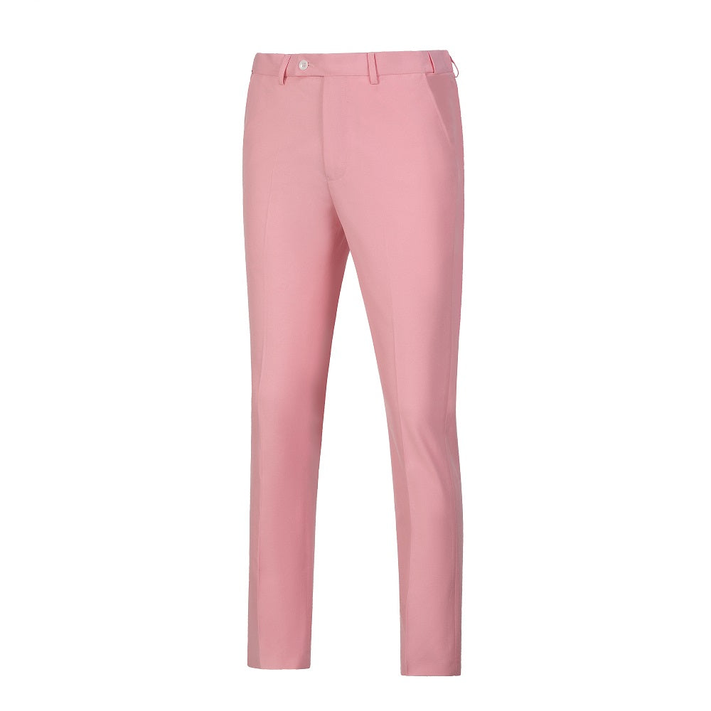 Pink Men's Pants for Party, Wedding and Business Yuanlu