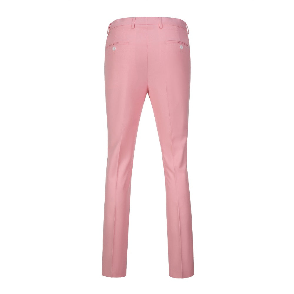 Pink Men's Pants for Party, Wedding and Business Yuanlu