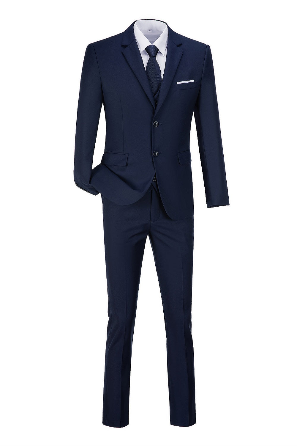 Two Button Wedding 3 Pieces Slim Fit Men Suits (MORE COLORS+) Yuanlu