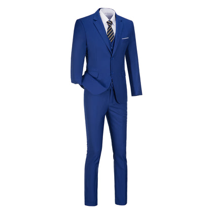 Two Button Wedding 3 Pieces Slim Fit Men Suits (MORE COLORS+) Yuanlu