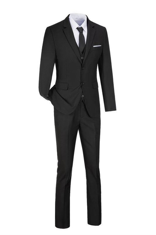 Two Button Wedding 3 Pieces Slim Fit Men Suits (MORE COLORS+) Yuanlu