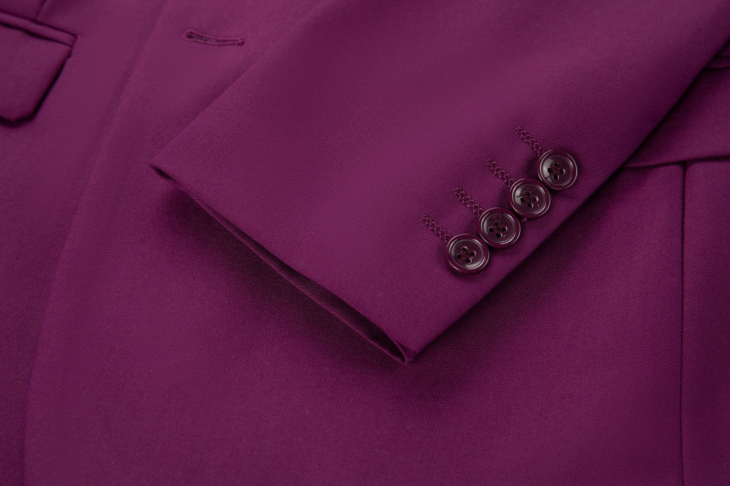 Purple Men's Two Button Blazer for Party, Wedding and Business Yuanlu