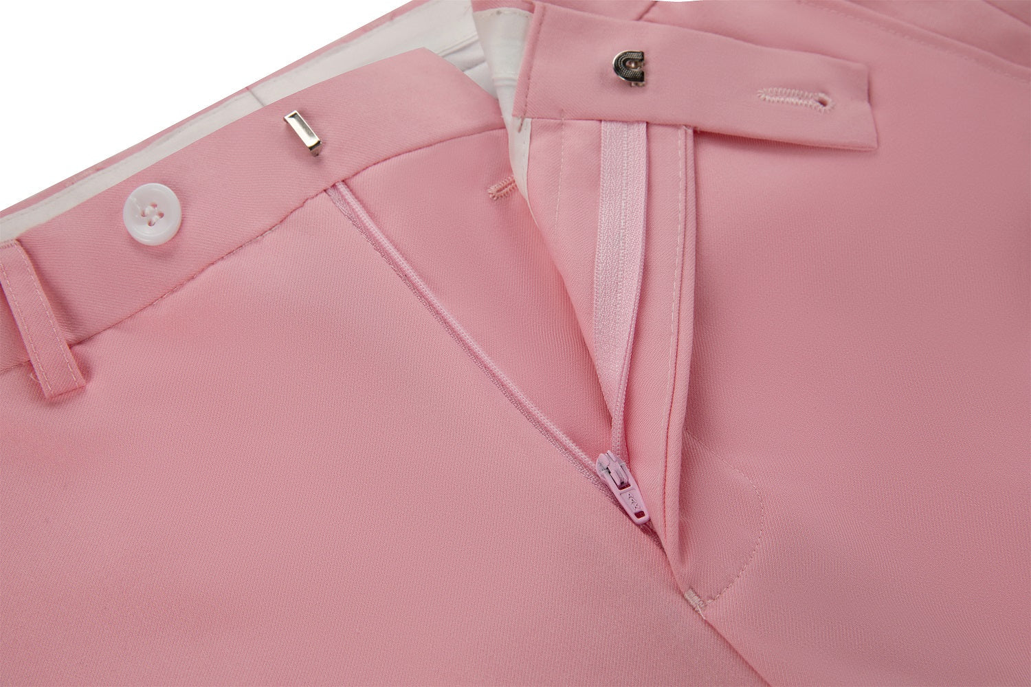 Pink Men's Pants for Party, Wedding and Business Yuanlu