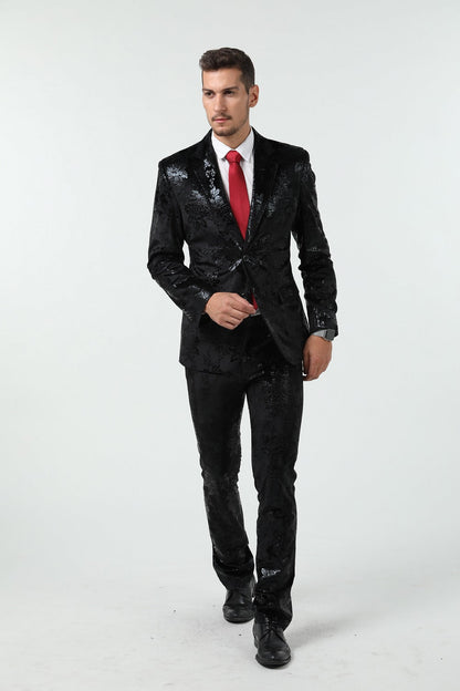 Velvet 3 Piece Men's Formal Suits(MORE COLORS+) Yuanlu