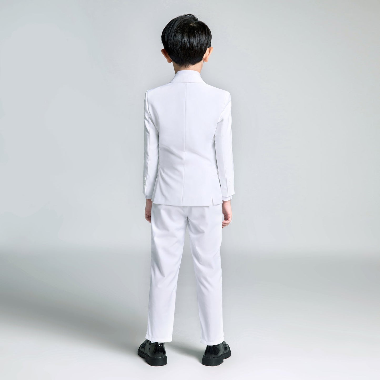 White Tuxedo 5 Piece Boys Suits Yuanlu