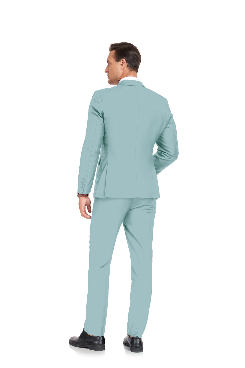 Mint Green Two Button 2 Pieces Men's Suits Jacket+Pants Wehilion