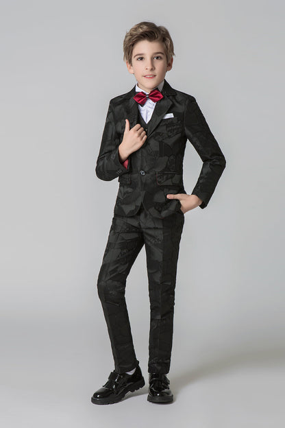 Unique Design Slim Fit Modern 5 Piece Boys Suits Yuanlu