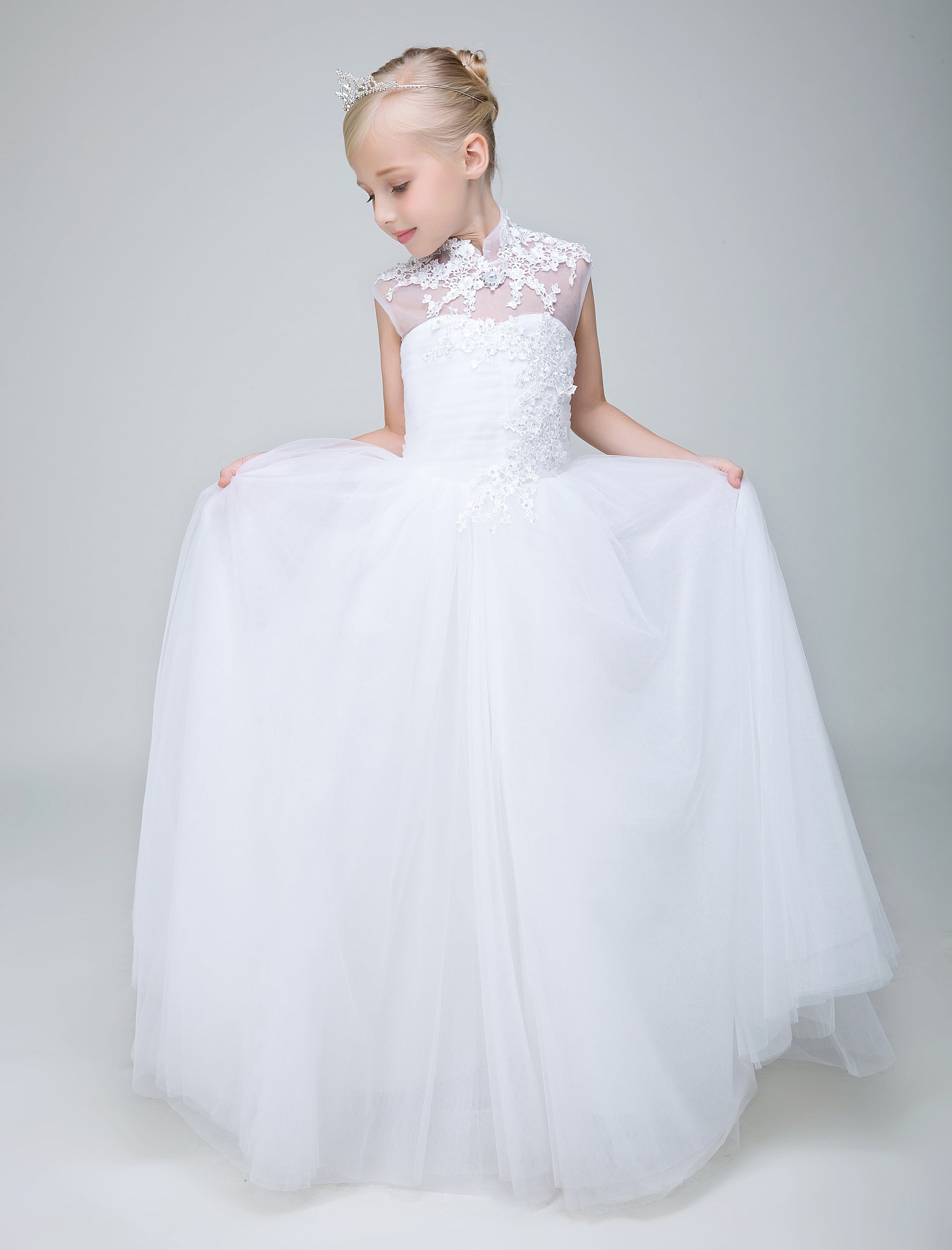 Party Gown Princes Dresses Flower Girl Long Dress for Wedding Yalu08 Lycody