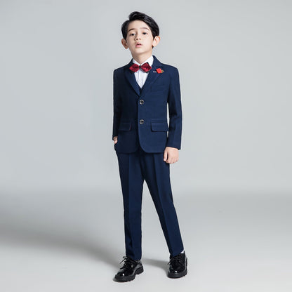 Unique Design Slim Fit Modern 5 Piece Boys Suits Yuanlu