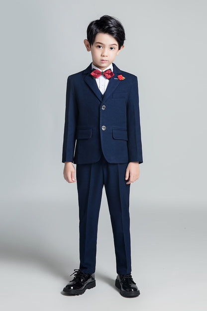 Unique Design Slim Fit Modern 5 Piece Boys Suits Yuanlu