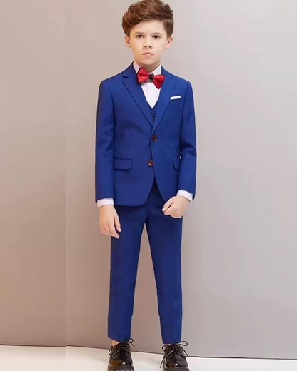 Boys Suit 3 Piece Slim Fit Kids Suit Single Breasted Formal Wedding Suit Set Blazer Vest Pants My Store