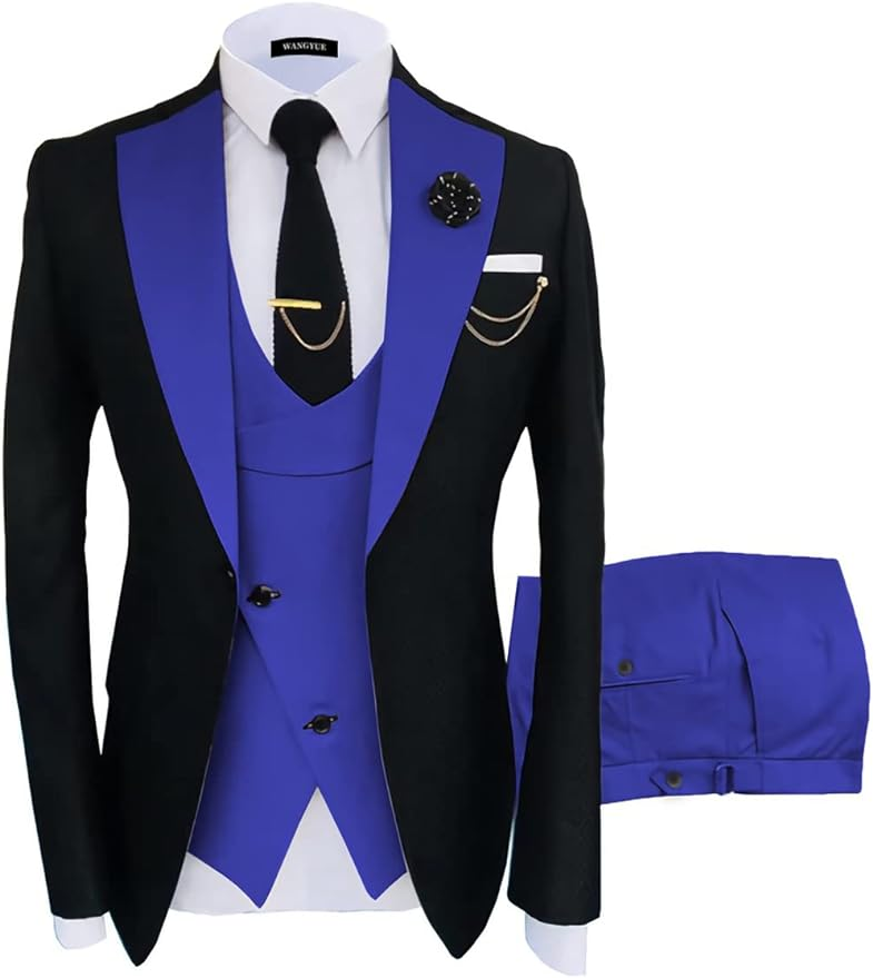 Fashion Slim Fit Wedding Prom 3 Piece Mens Suits Yuanlu