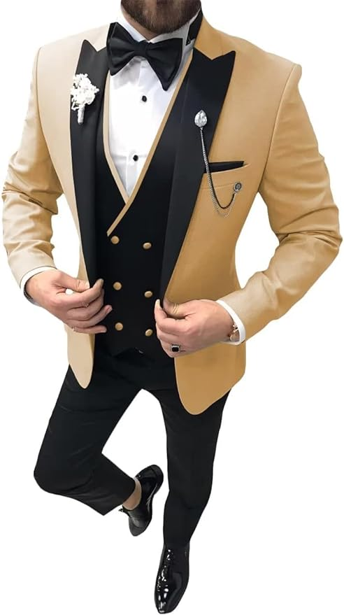 Wedding Tuxedo Dinner 3 Men Piece Suit Yuanlu