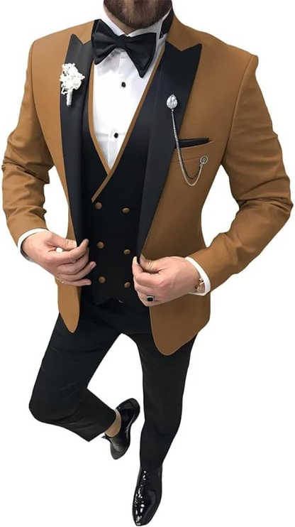 Wedding Tuxedo Dinner 3 Men Piece Suit Yuanlu