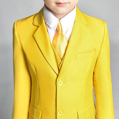 Yellow Popular Suits 5 Piece Boys Suits Yuanlu