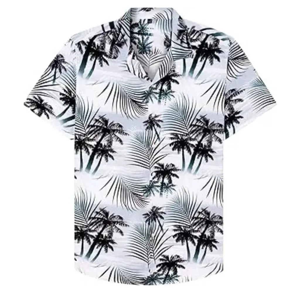 Men's Casual Shirt Daily Holiday Stand Collar Short Sleeve Shirt Yuanlu