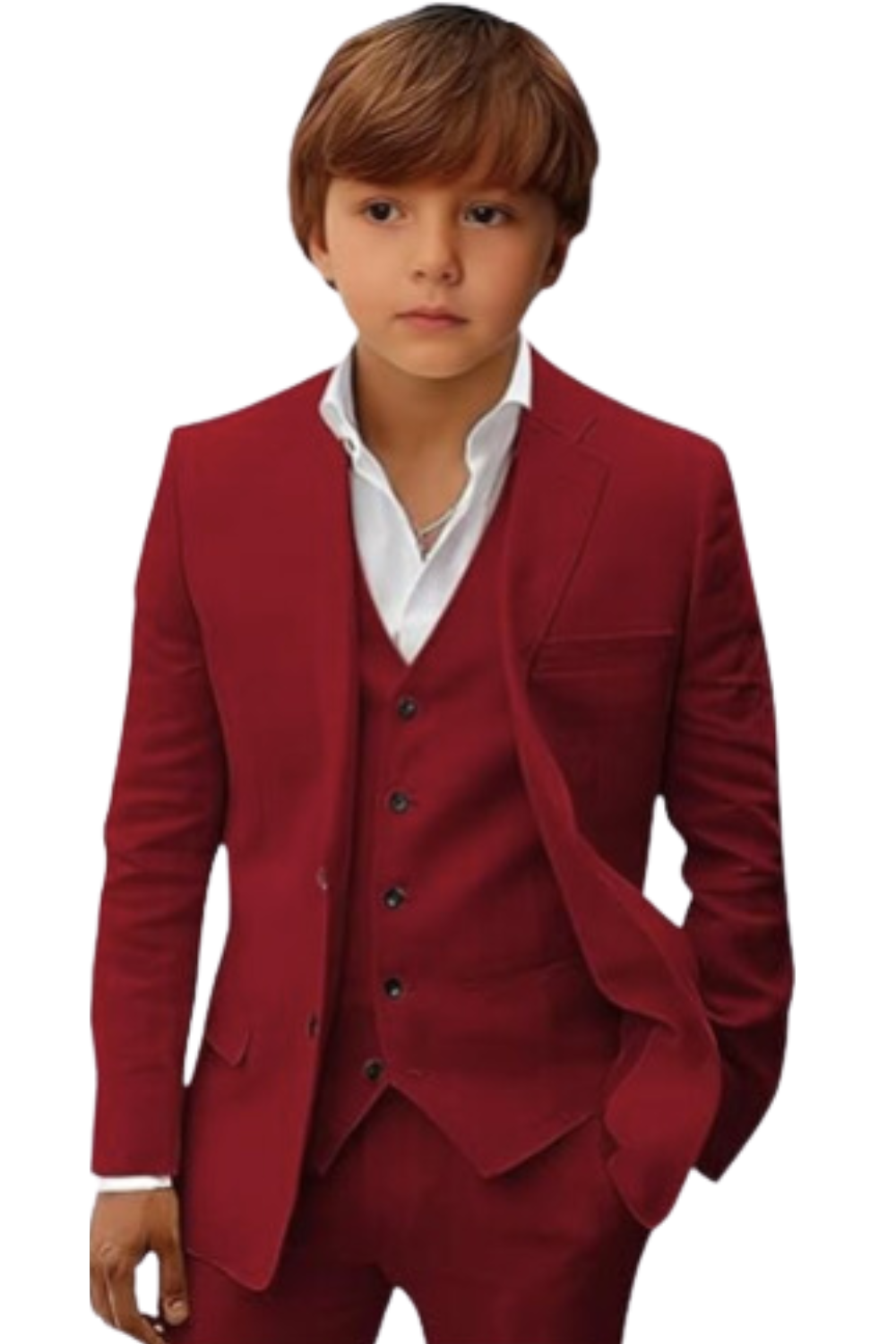 Boys Linen Suit Slim Fit 3 Piece Summer Beach Linen Suit for Boys Formal Wedding Outfit Lycody