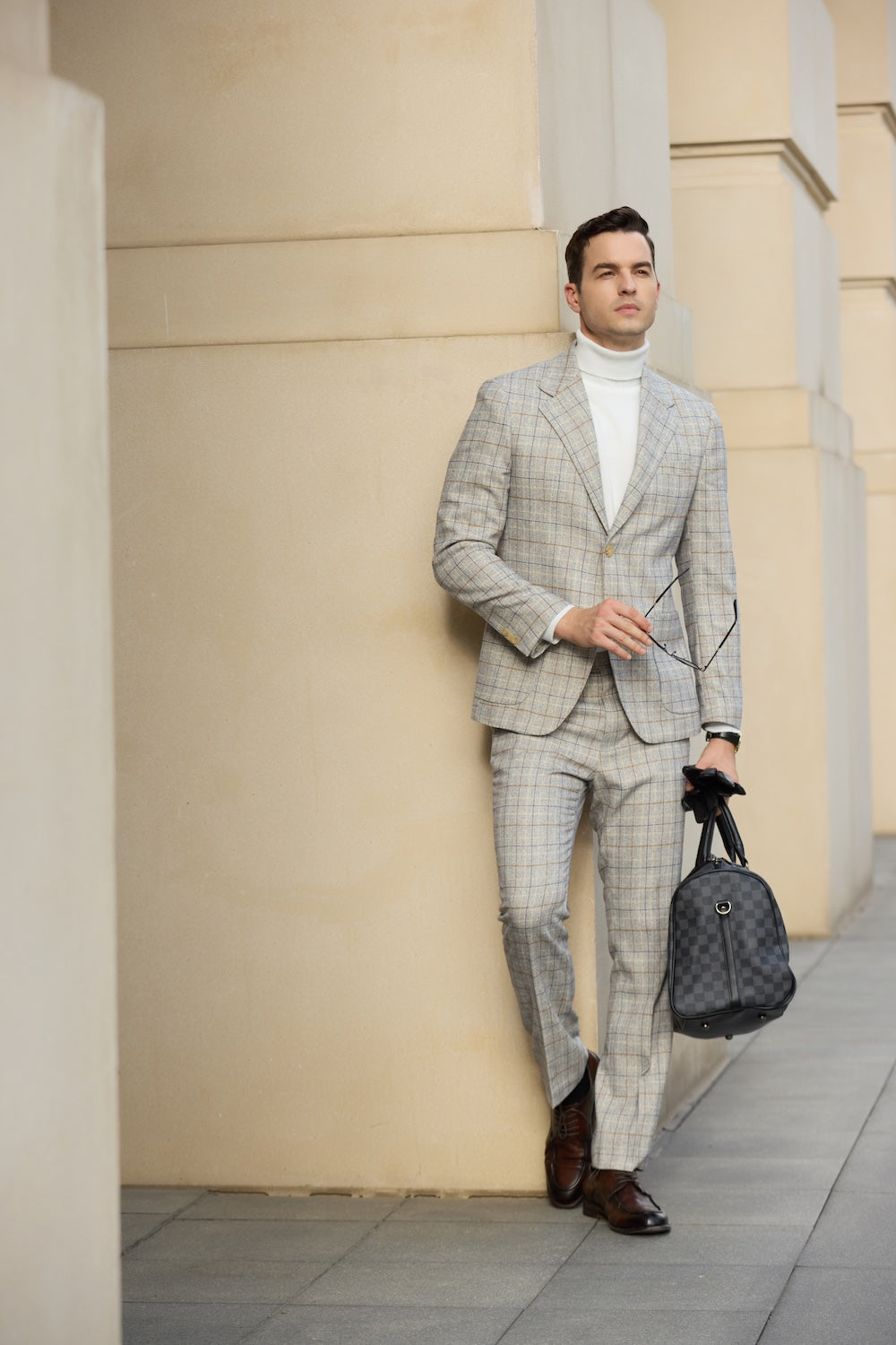 Plaid Unique Design 2 Pieces Men's Suits 2793 Wehilion