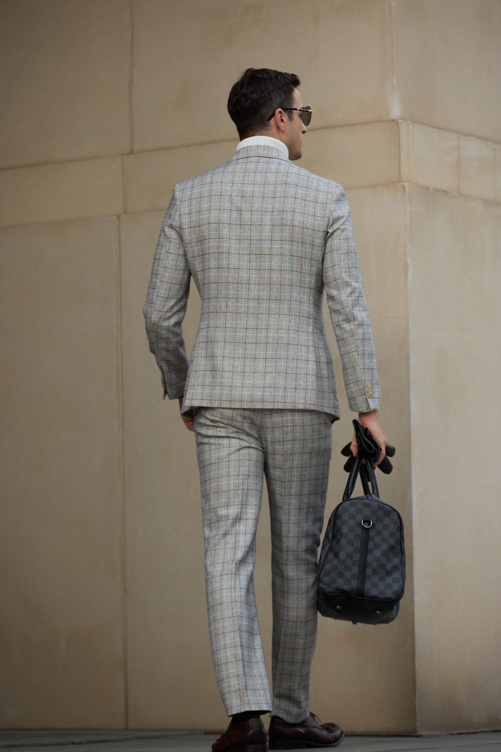 Plaid Unique Design 2 Pieces Men's Suits 2793 Wehilion