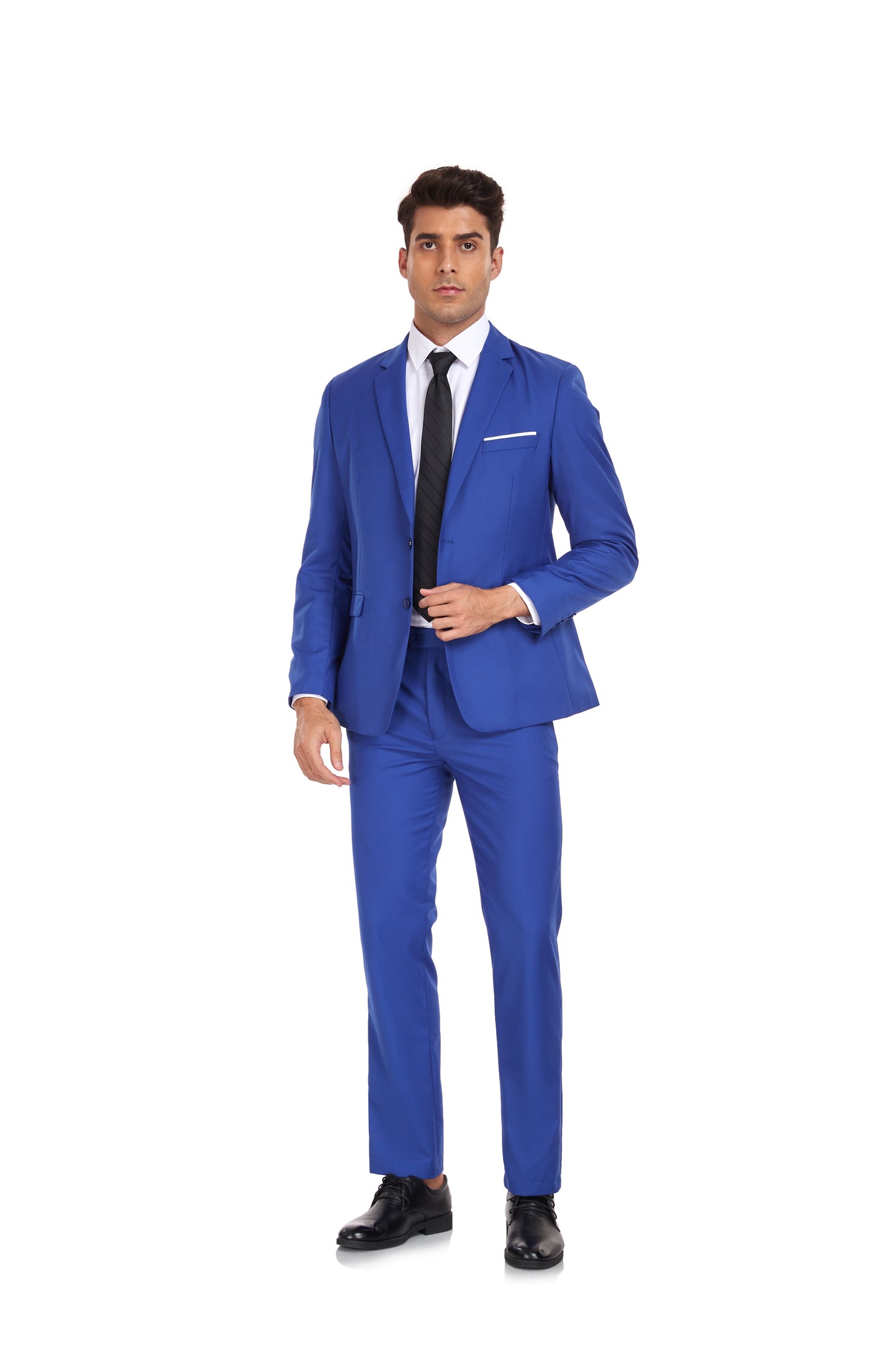 Royal Blue Gentleman's Groomsmen Party Business Banquet 3 Piece Men Suits Yuanlu