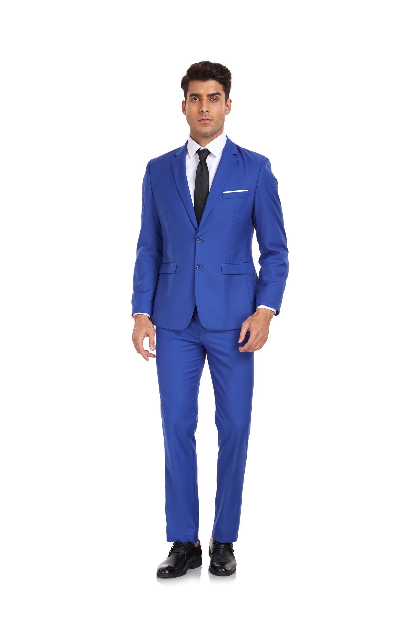 Royal Blue Gentleman's Groomsmen Party Business Banquet 3 Piece Men Suits Yuanlu