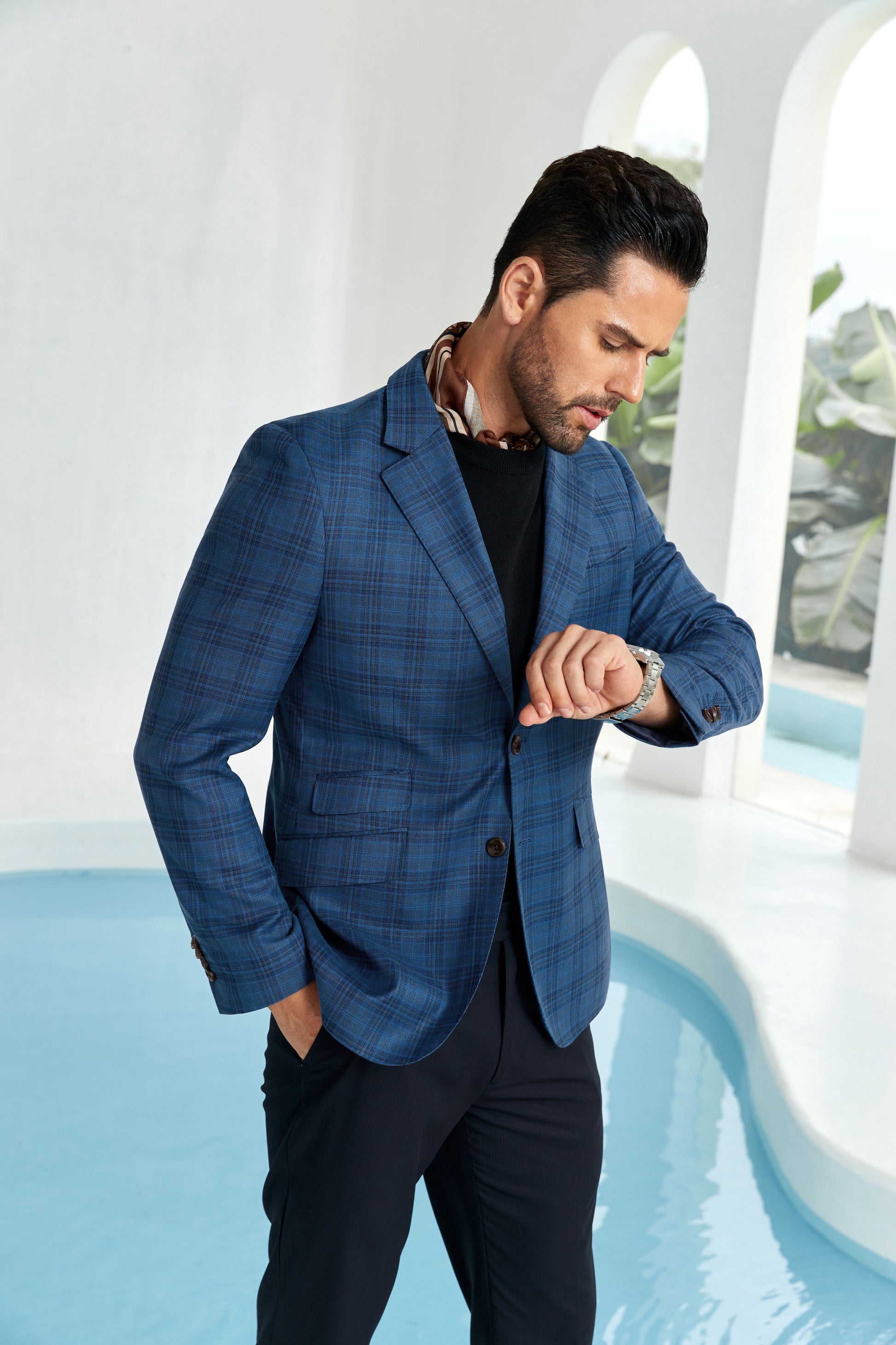 Designer Style New Men's Two Button Blazer Wehilion