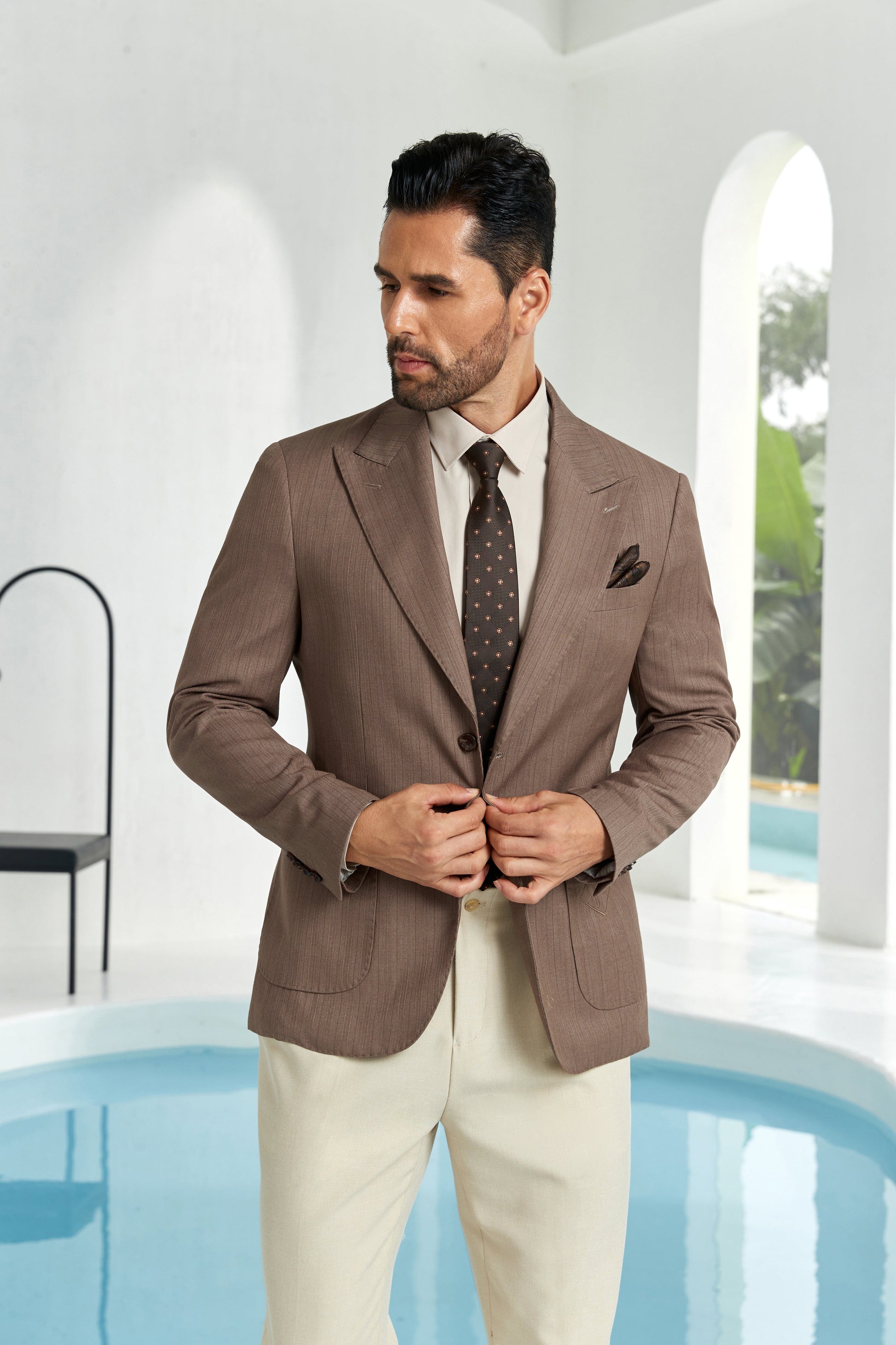 Designer Style New Men's Two Button Blazer Wehilion