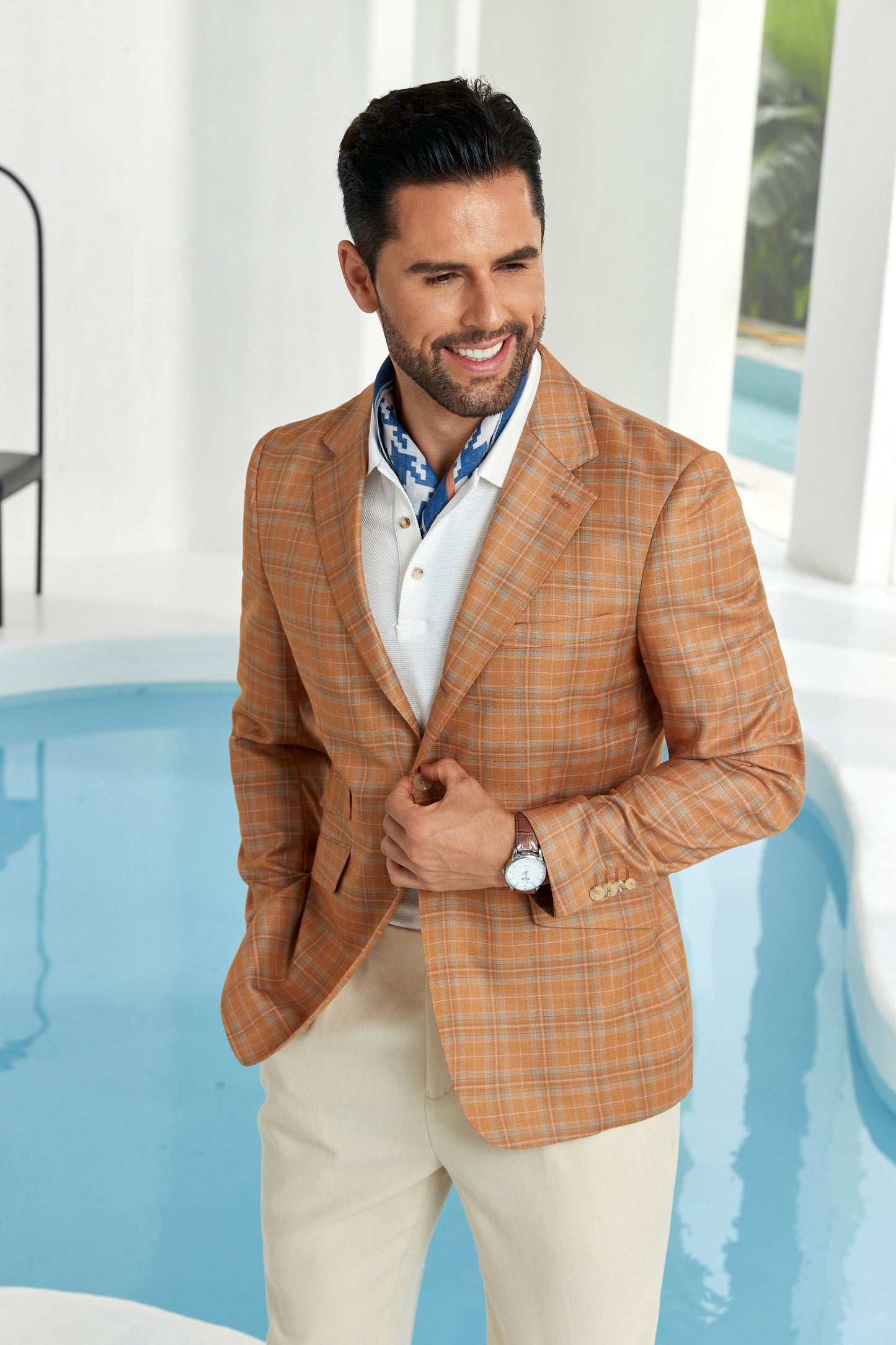 Designer Style New Men's Two Button Blazer Wehilion