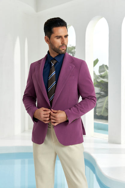 Designer Style New Men's One Button Blazer Wehilion