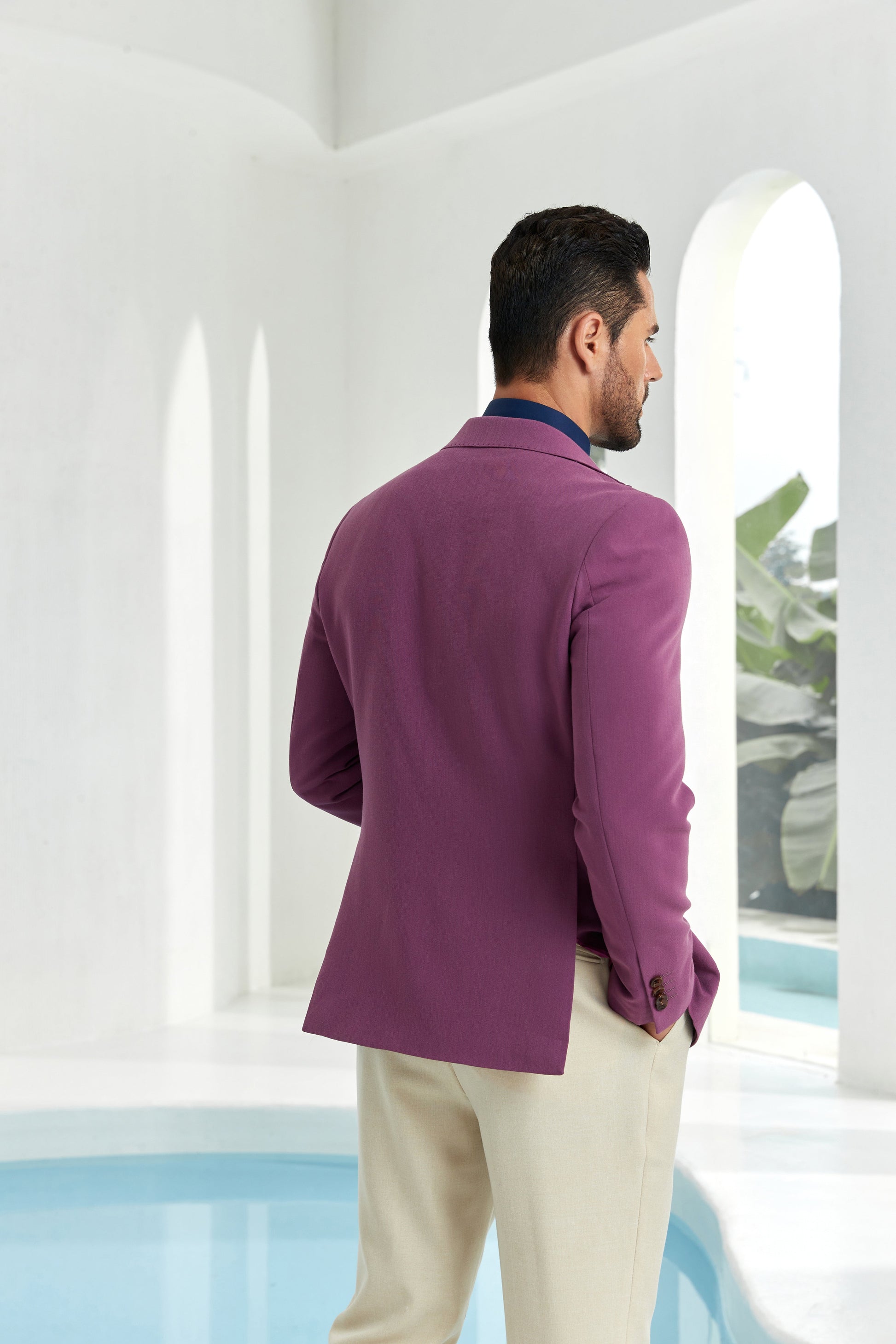 Designer Style New Men's One Button Blazer Wehilion