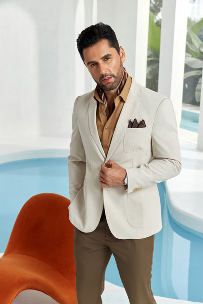 Designer Style New Men's Double Breasted Blazer Wehilion