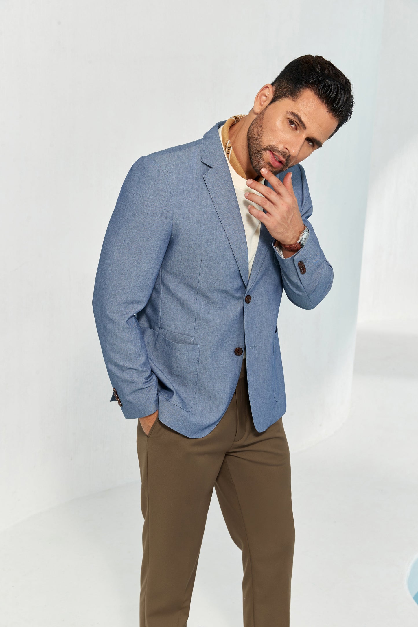 Designer Style New Men's Two Button Blazer Wehilion