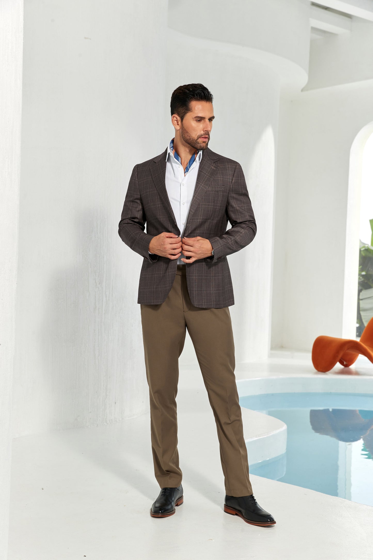 Designer Style New Men's Two Button Blazer Wehilion