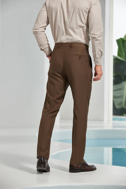 Coffee Men's Pants for Party, Wedding and Business 2566 Yuanlu