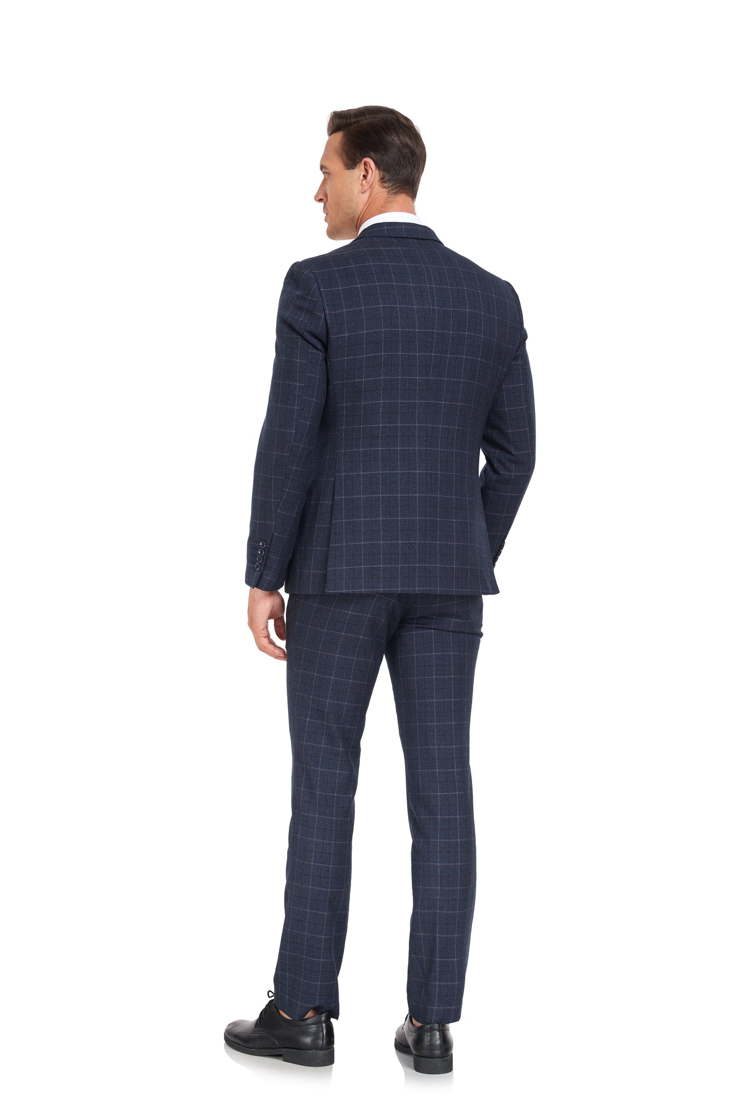 Plaid Men's 3 Piece Slim Fit Suit Set (MORE COLORS+) Yuanlu