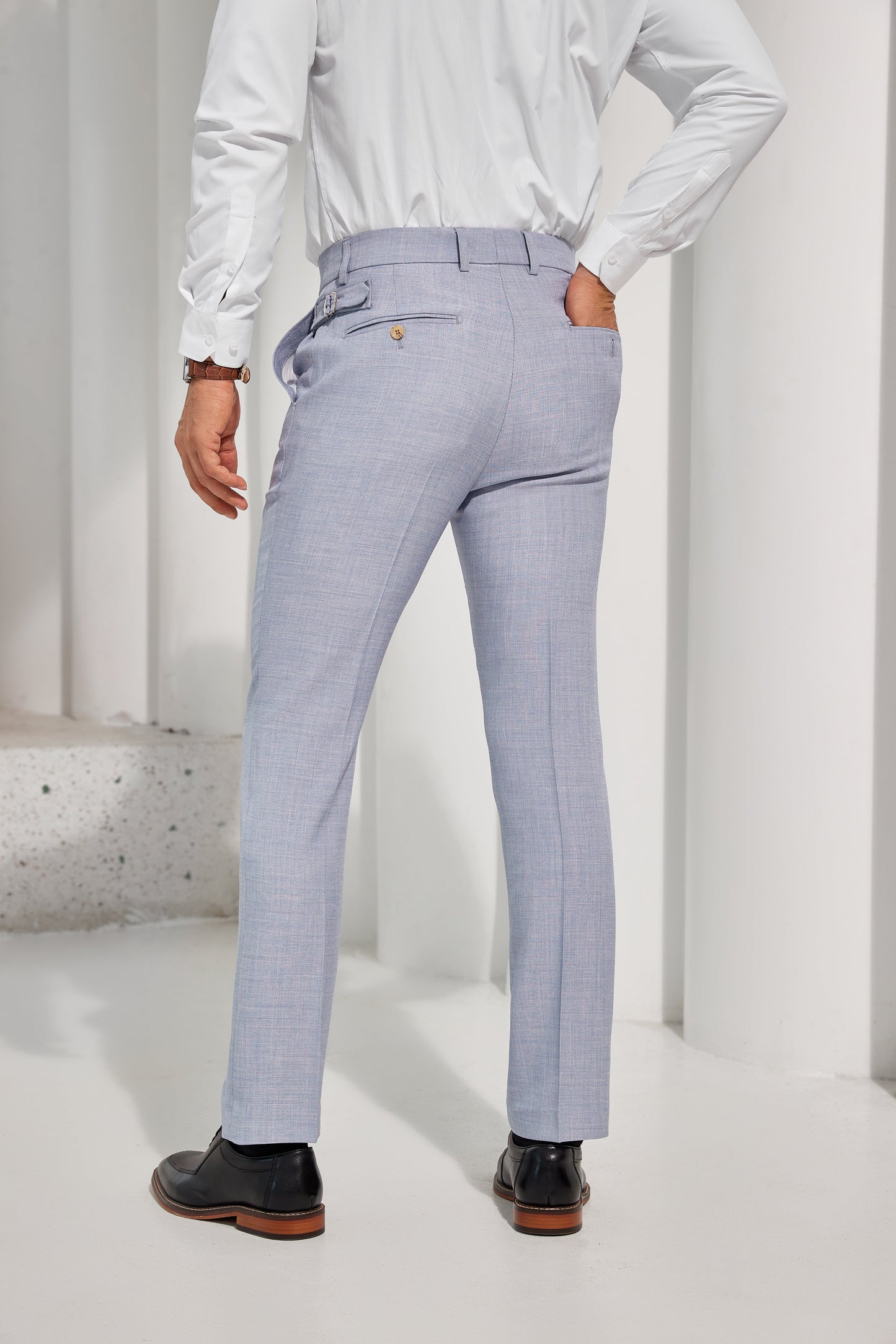 Blue Men's Pants for Party, Wedding and Business 2571 Yuanlu